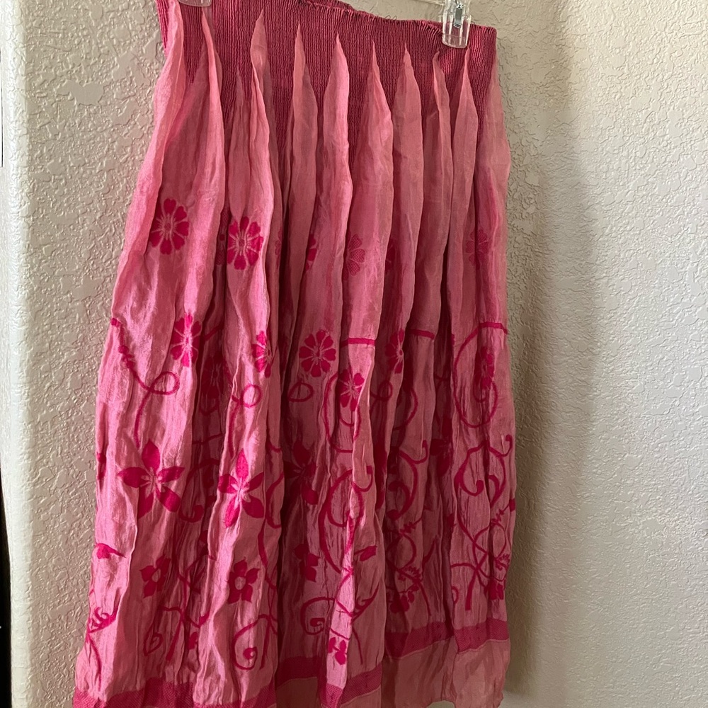 Floral Summer Tiered Midi Skirt Set of 5